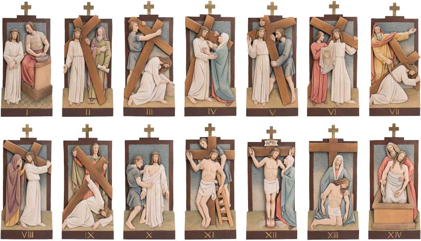 Via Crucis in legno