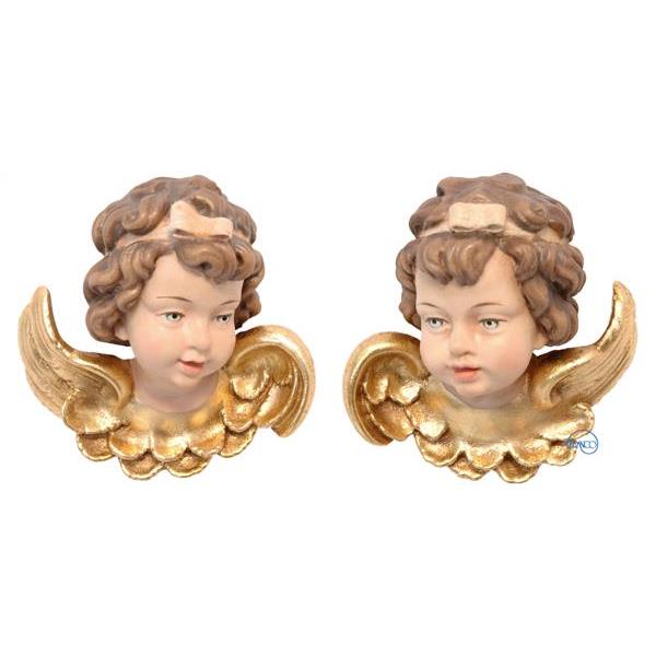 Pair angels’heads with bow - COLOR