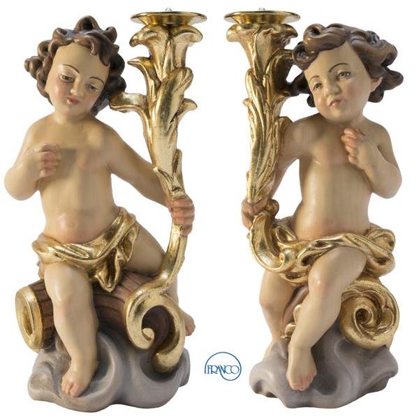 Pair angel candle holder - COLOR