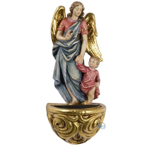 Holy water stoup with guardian angel - COLOR