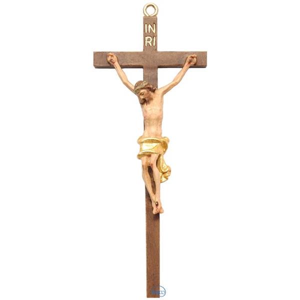 Crucifix carved from one piece - COLOR
