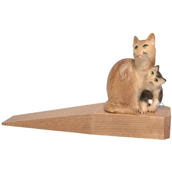 Door-stopper with group 2 cats - COLOR