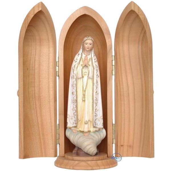 Virgen de Fátima en nicho (altura Virgen) - COLOR