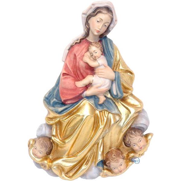 Relieve Virgen con el Niño-estilo barroco - COLOR