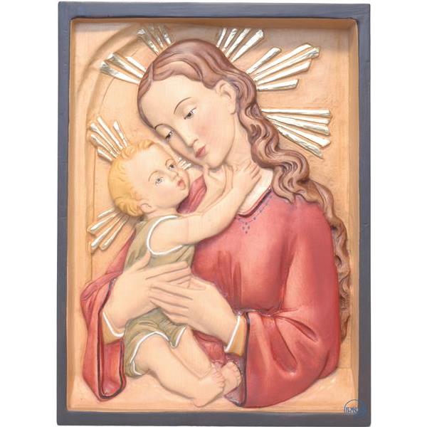 Relieve Virgen con el Niño - COLOR