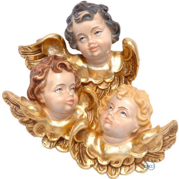 Grupo de tres cabezas de ángel - COLOR