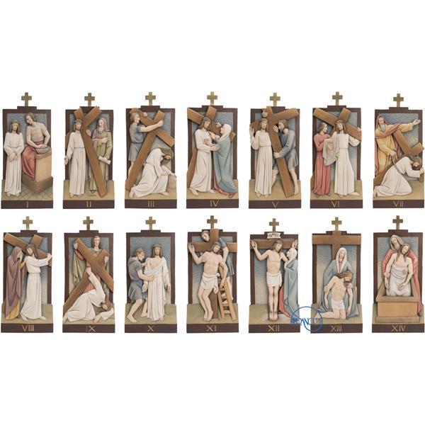 Vía Crucis-14 relieves - COLOR