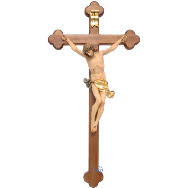 Crocifisso-Corpus con croce trifogliata - COLOR